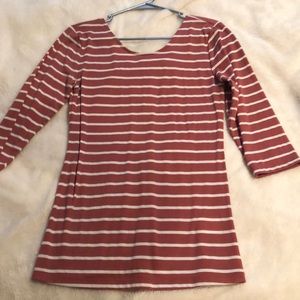 Mauve stripe top